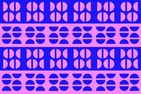 Blue Colors Geometric Pattern Geometric Background Circle Shapes and Designs Stock Illustration