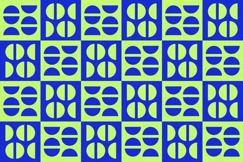Blue Colors Geometric Pattern Geometric Background Circle Shapes and Designs Stock Illustration