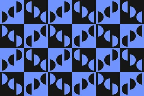 Blue Colors Geometric Pattern Geometric Background Circle Shapes and Designs Illustrazione stock