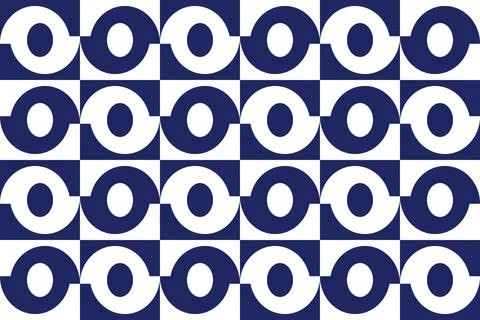 Blue Colors Geometric Pattern Geometric Background Circle Shapes and Designs Illustration
