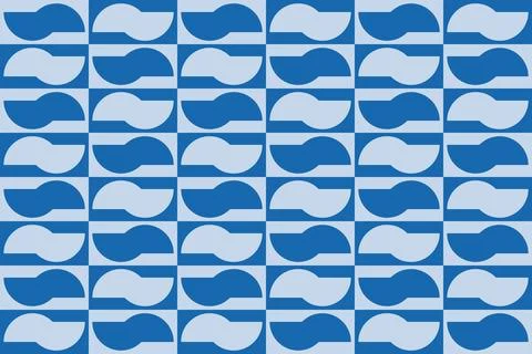 Blue Colors Geometric Pattern Geometric Background Circle Shapes and Designs Illustrazione stock