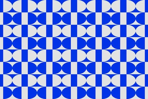 Blue Colors Geometric Pattern Geometric Background Circle Shapes and Designs イラスト素材