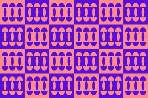Blue Colors Geometric Pattern Geometric Background Circle Shapes and Designs Illustrazione stock
