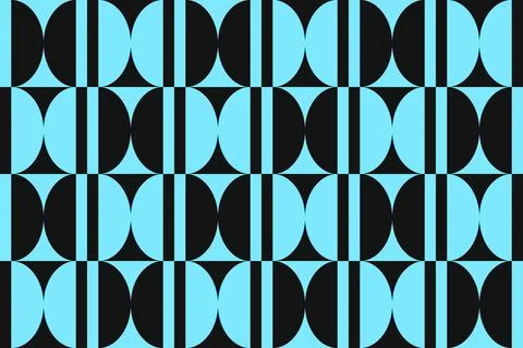Blue Colors Geometric Pattern Geometric Background Circle Shapes and Designs Illustrazione stock