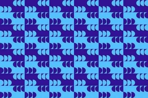 Blue Colors Geometric Pattern Geometric Background Circle Shapes and Designs 库存插图