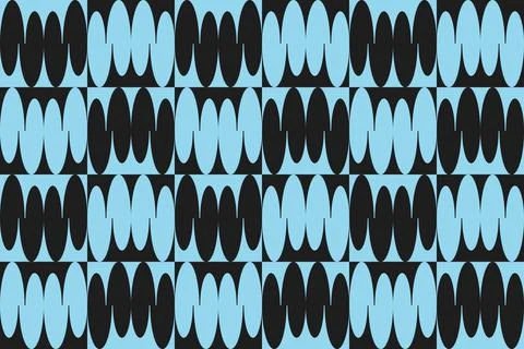 Blue Colors Geometric Pattern Geometric Background Circle Shapes and Designs Stockillustratie
