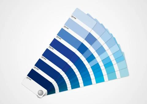 Blue colors guide Stock Illustration