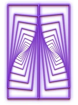 A blue colour 3D shape design. Stock Illustration