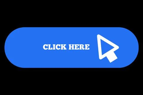Blue Colour Click Here Icon Upload Button Symbol Load Website Arrow Pointer M イラスト素材