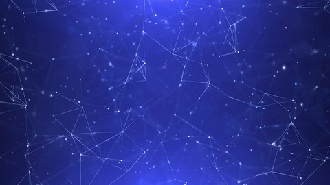 Blue coloured blurry lines and dots animation background Vídeo Stock 120952830