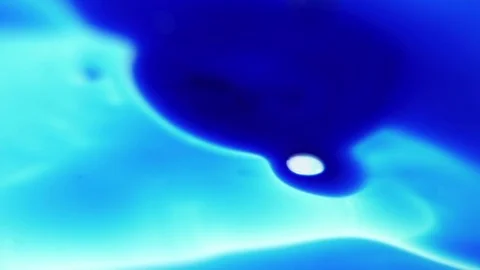 Blue Colourful Ink On White Background Stock Footage 72477995