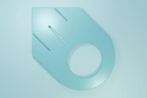 Blue Comet falling down fast icon isolated on blue background. Minimalism c.. Illustrazione stock