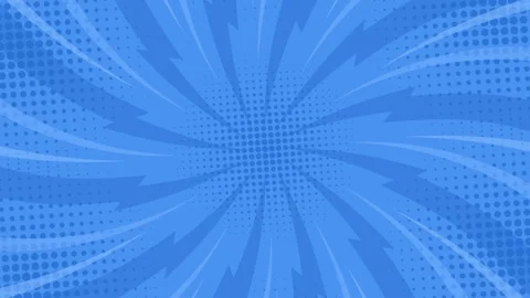 Blue comic background, animated radial rays Stock Footage 231857067