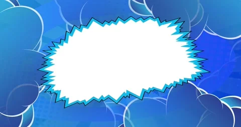 Blue Comic Book Background. Pop Art Explosion Stock Footage 168593558