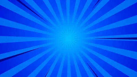 Blue Comic Book Sunburst Background Animation Loop Video stock 343555028