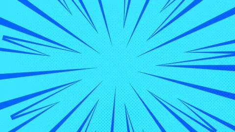 Blue Comic Explosion Background Illustrazione stock