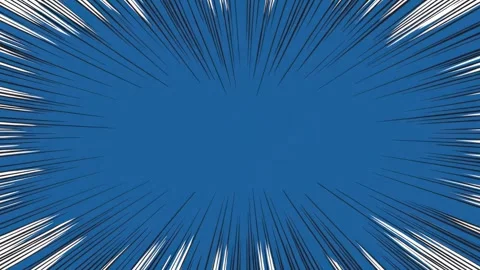 Blue comic style radial speed lines border frame with copy space text overl.. Stock Footage 342044994