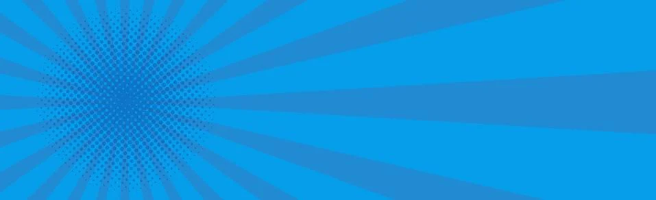 Blue comic zoom with lines and dots - Vector 库存插图