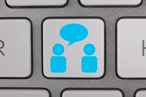 Blue Communication Concept Stock Illustration