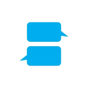 Blue Communication speach chat bubbles, can be used for apps, web, manuals, i Illustrazione stock