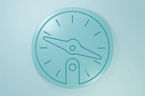 Blue Compass icon isolated on blue background. Windrose navigation symbol. .. Illustrazione stock
