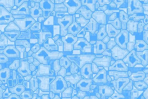Blue computer acid toxic pattern cg background illustration Illustration