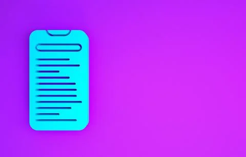 Blue Computer api interface icon isolated on purple background. Application p イラスト素材