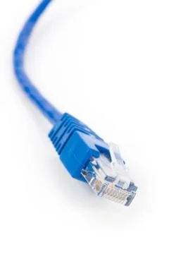 Blue Computer Cable Stock Photos