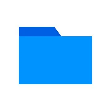 Blue computer file icon. File organization. Vector. Stock-Illustration