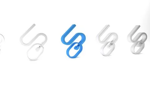Blue Computer mouse icon isolated on white background. Optical with wheel s.. Stock Illustration