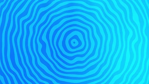 Blue Concentric Circle Optical Depth Background Loop. Stock Footage 286777064