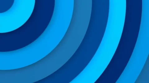 Blue concentric circles 3D animation seamless loop 4k UHD (3840x2160) Stock Footage 74939376