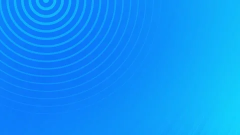 Blue Concentric Circles on Abstract Background Loop. Stock Footage 286774508