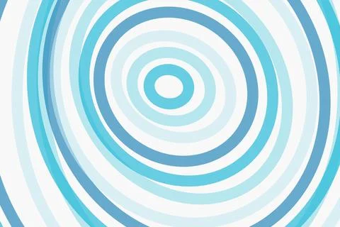 Blue concentric circles with a light background pattern Stock Illustration