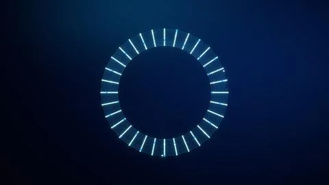 Blue Concentric Network Gateway Technology Background Stock Illustration