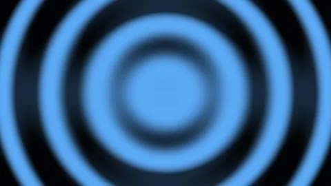 Blue concentric rings pulse with hypnotic radial motion loop background Stock-Footage 333720620