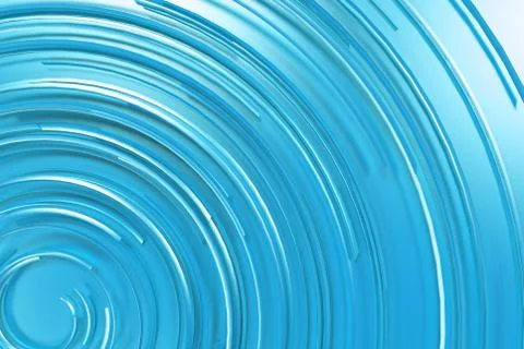 Blue concentric spiral on blue background Stock Illustration