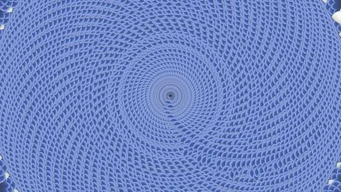 Blue concentric spiral with scale texture Stock Illustration