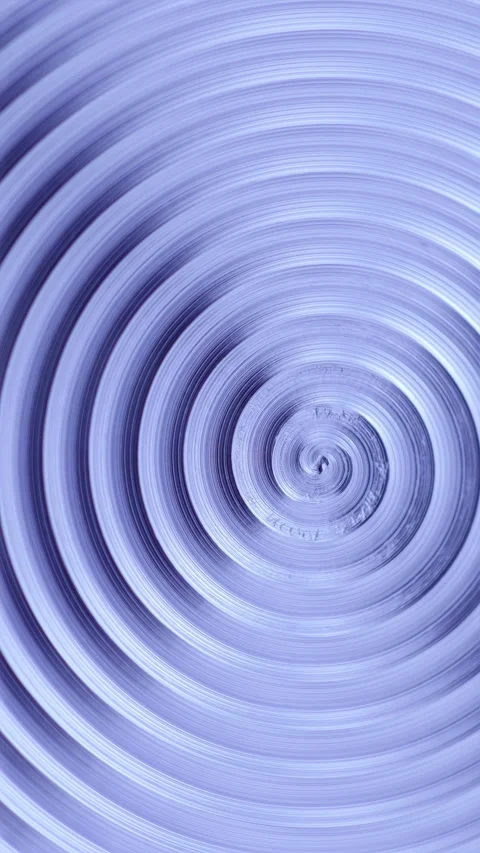 Blue concentric spiral vortex animation with seamless abstract motion Stock Footage 344980704