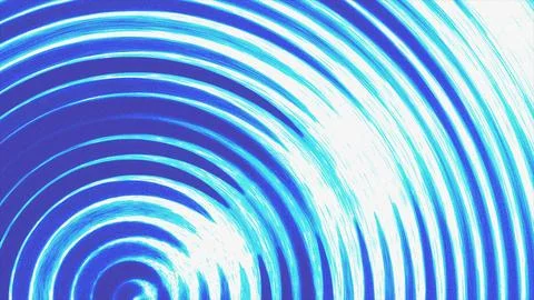 Blue Concentric Wave Light Rings Abstract Motion Texture Background Stockillustratie