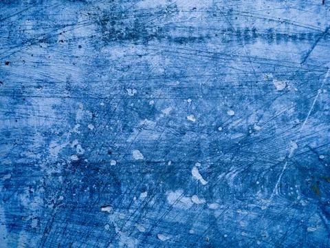 Blue Concrete cement texture Scratch, Grain, Noise rectangle stamp Foto stock