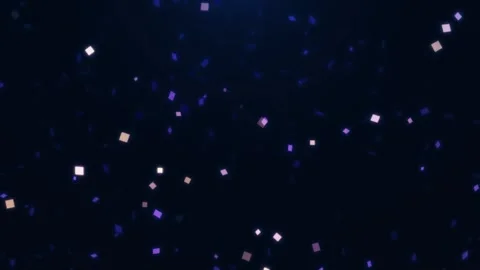 Blue confetti on an black background. Stock Footage 277742021
