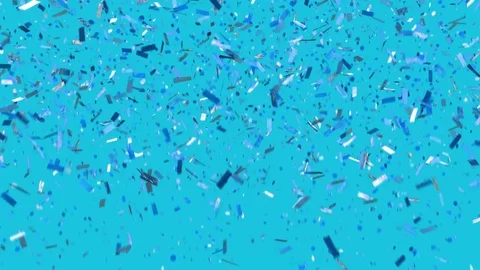 Blue confetti on a blue background Stock Footage 85409002