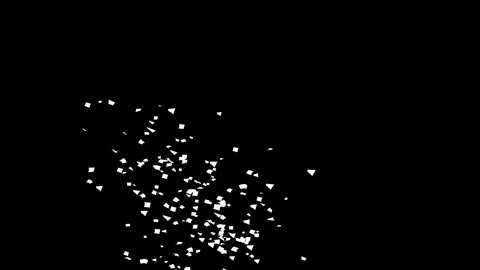 Blue confetti explosion Black, Green screen and Matte Channel Stock Footage 278908515