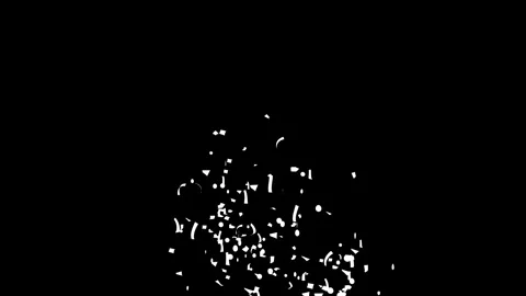 Blue confetti explosion Black, Green screen and Matte Channel Stock Footage 278908618