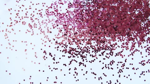 Blue confetti falling on white  background. Stock Footage 260409766