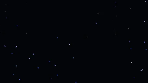 Blue Confetti Flutter Slow Float Loop Background Stock Footage 342608035