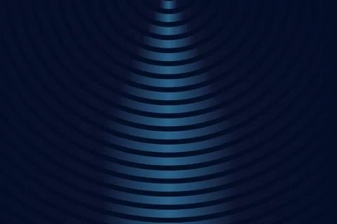 Blue Conical Wave Lines Stock Illustration