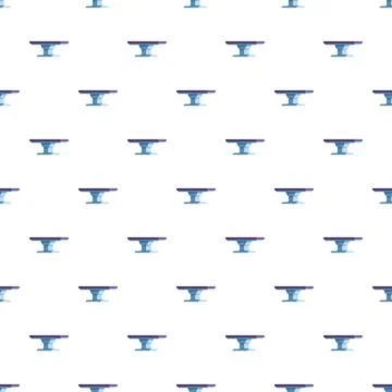 Blue console table pattern on white background Stock Illustration