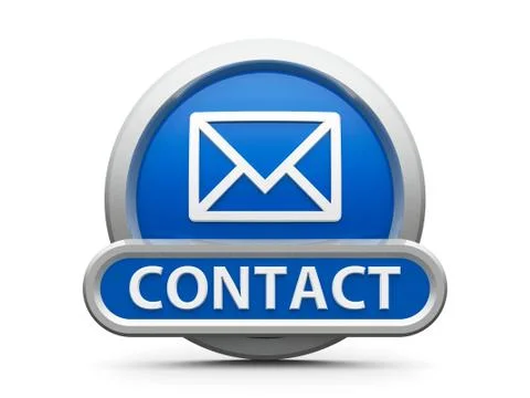 Blue contact icon Stock Illustration